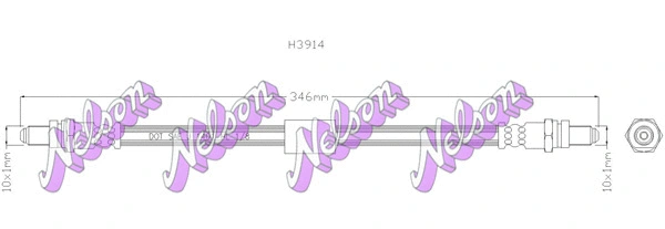 Flexible de frein KAWE H3914