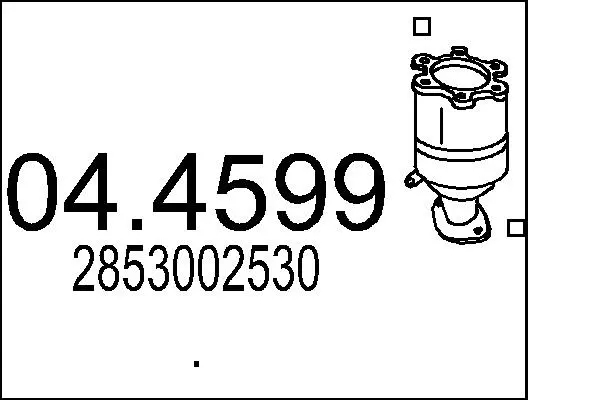 Catalyseur MTS 04.4599