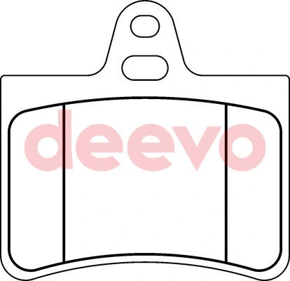 Kit de plaquettes de frein, frein à disque DEEVO BP57560