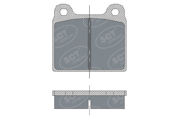 Kit de plaquettes de frein, frein à disque SCT - MANNOL SP 251 PR