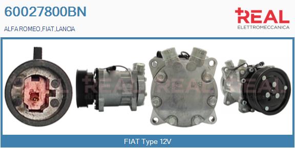 Compresseur, climatisation REAL 60027800BN