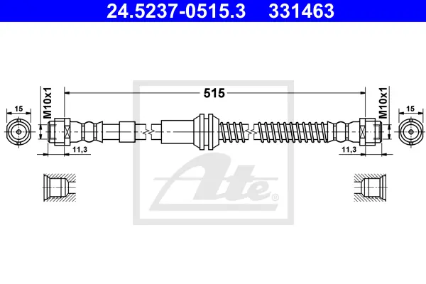 Flexible de frein ATE-APAC 24.5237-0515.3