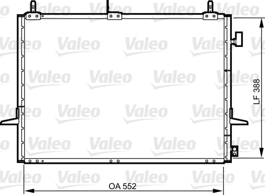 Condenseur, climatisation VALEO 814289