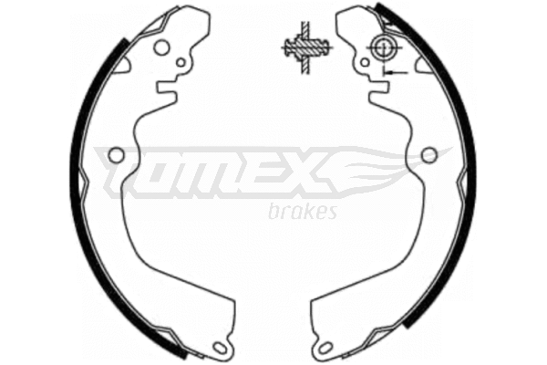 Jeu de mâchoires de frein TOMEX Brakes TX 21-81