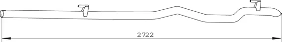 Tuyau d'échappement DINEX 74521