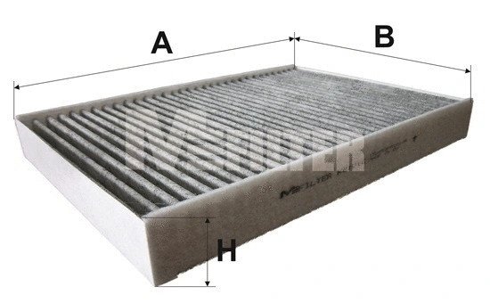 Filtre, air de l'habitacle MFILTER K 9101C