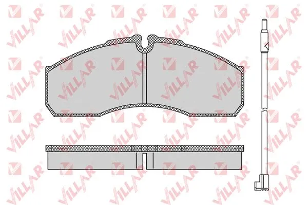 Kit de plaquettes de frein, frein à disque VILLAR 626.1109A