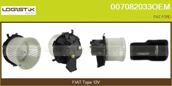 Pulseur d'air habitacle LGK 007082033OEM