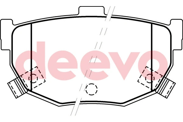 Kit de plaquettes de frein, frein à disque DEEVO BP55720