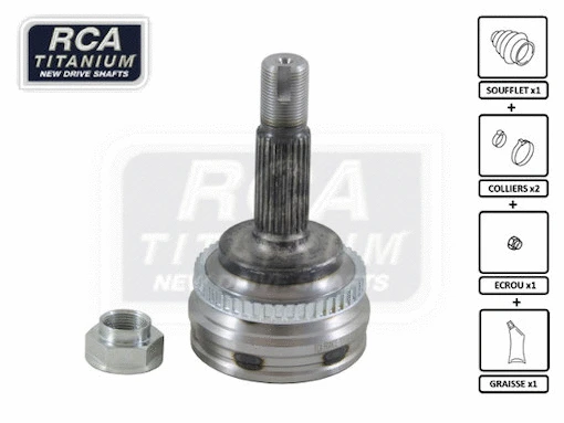 Jeu de joints, arbre de transmission RCA FRANCE TO103A