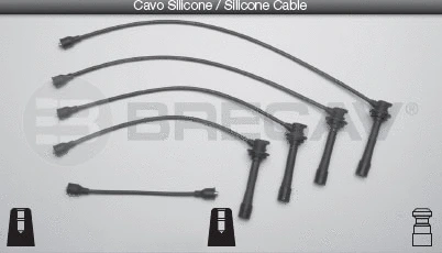 Kit de câbles d'allumage BRECAV 25.504