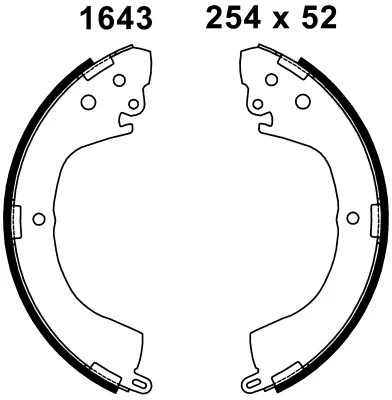 Jeu de mâchoires de frein BSF 01643