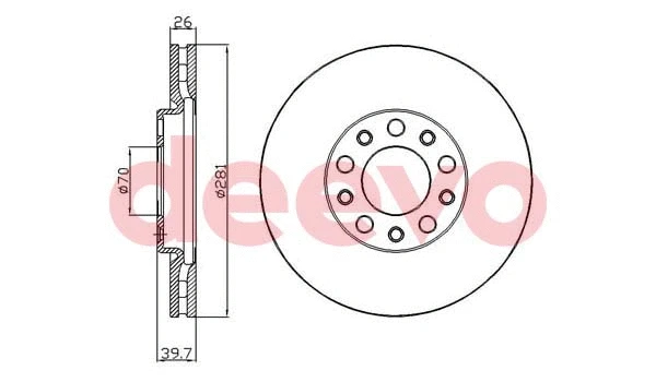 Disque de frein DEEVO BD37200