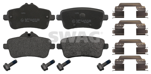 Kit de plaquettes de frein, frein à disque SWAG 10 91 6990