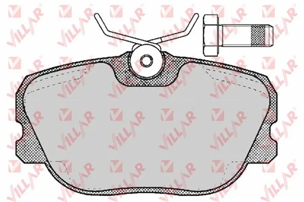 Kit de plaquettes de frein, frein à disque VILLAR 626.0356