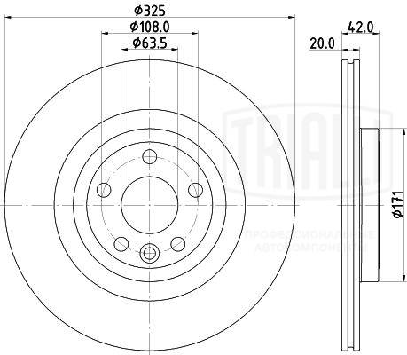 Disque de frein TRIALLI DF 210218