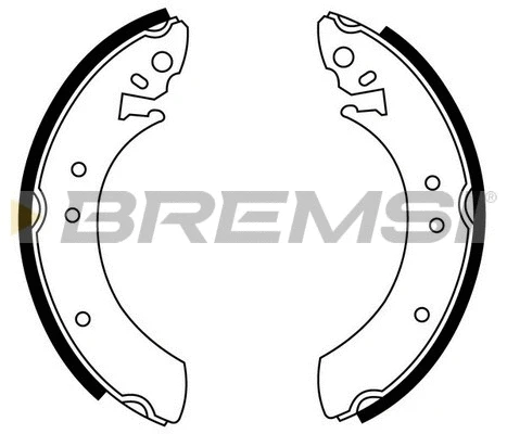 Jeu de mâchoires de frein BREMSI GF0192