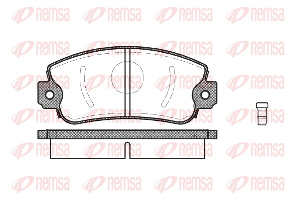 Kit de plaquettes de frein, frein à disque REMSA 0372.02
