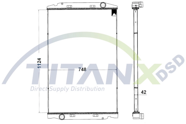 Radiateur, refroidissement du moteur TitanX RX159005