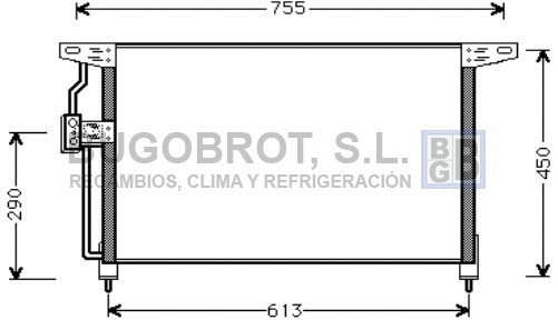Condenseur, climatisation BUGOBROT 62-OL5228