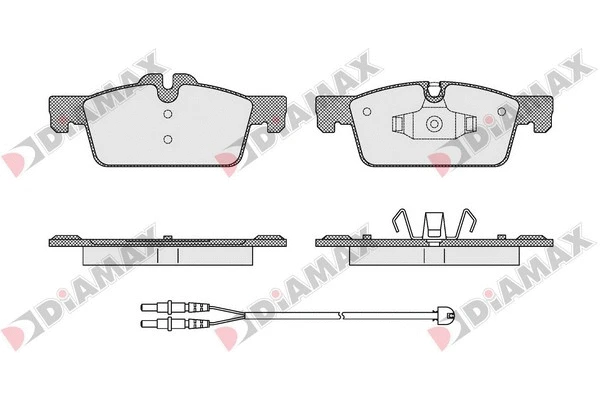 Kit de plaquettes de frein, frein à disque DIAMAX N09516A