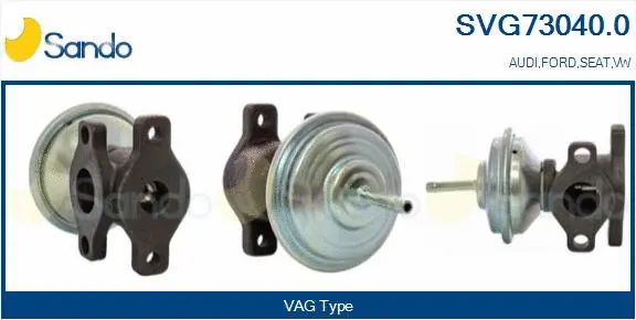 Vanne EGR SANDO SVG73040.0