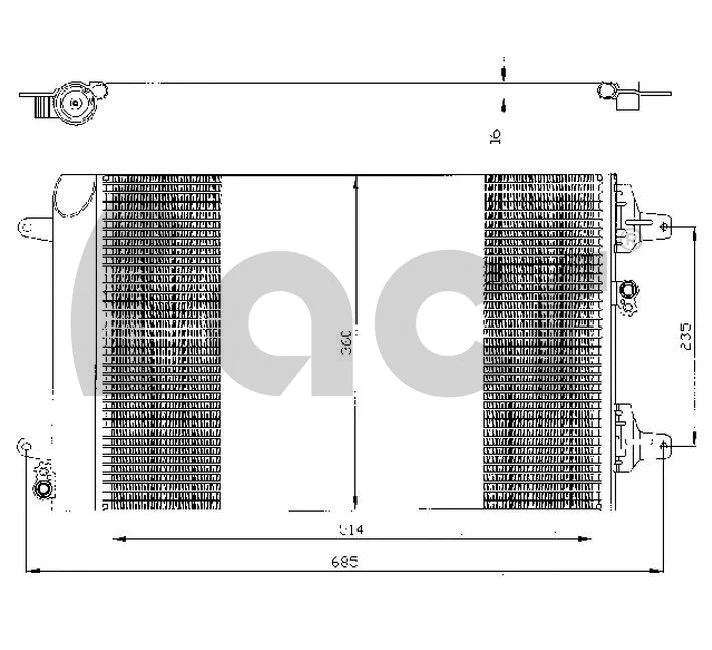 Condenseur, climatisation ACR 300431