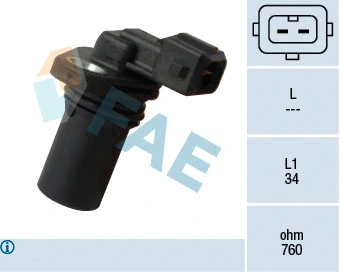 Capteur d'angle, vilebrequin FAE 79372