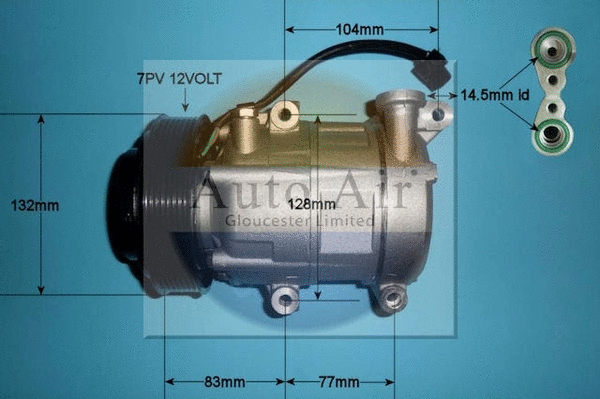 Compresseur, climatisation AUTO AIR GLOUCESTER 14-0321P