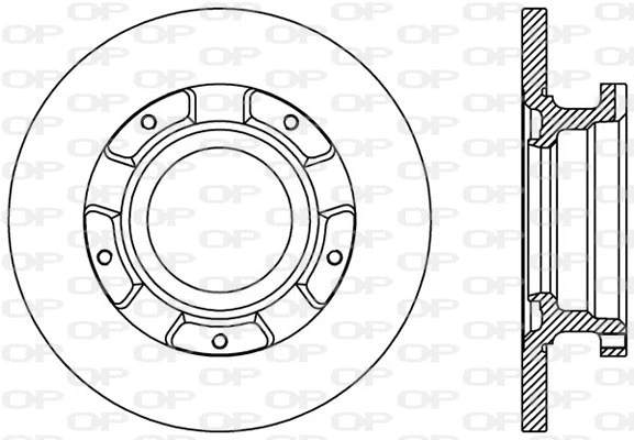 Disque de frein OPEN PARTS BDA2411.10