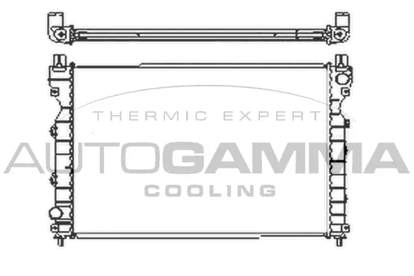 Radiateur, refroidissement du moteur AUTOGAMMA 103867
