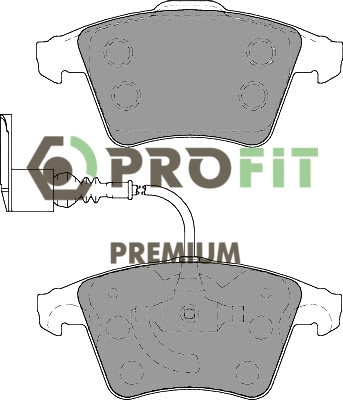 Kit de plaquettes de frein, frein à disque PROFIT 5005-1826