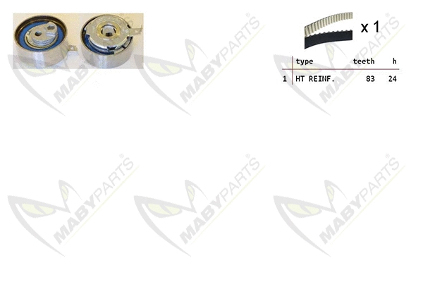 Kit de courroie crantée MABYPARTS OBK010199