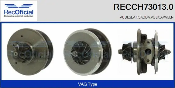 Groupe carter, turbocompresseur RECOFICIAL RECCH73013.0
