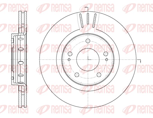 Disque de frein REMSA 6896.10