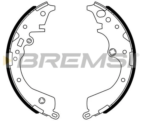 Jeu de mâchoires de frein BREMSI GF0972
