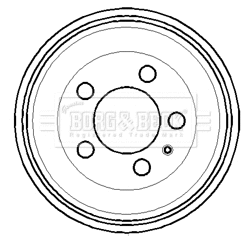 Tambour de frein BORG & BECK BBR7114