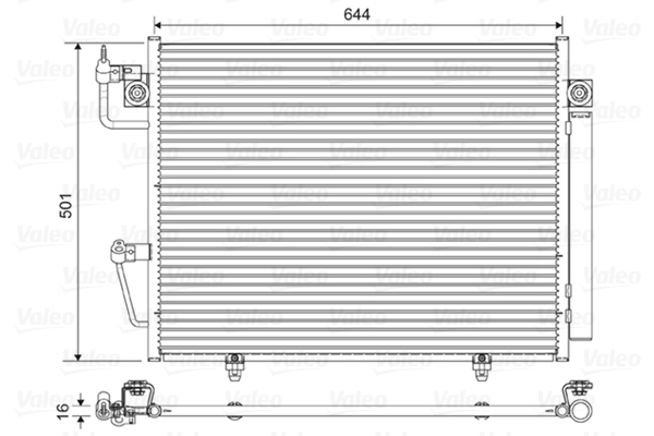 Condenseur, climatisation VALEO 822620
