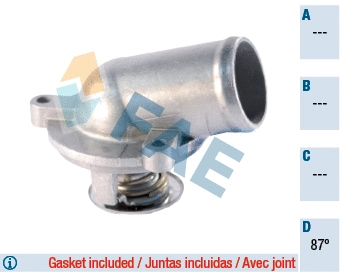 Thermostat, liquide de refroidissement FAE 5345287