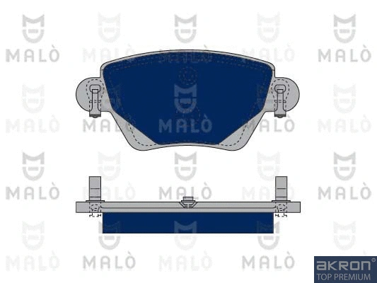 Kit de plaquettes de frein, frein à disque AKRON-MALÒ 1050081