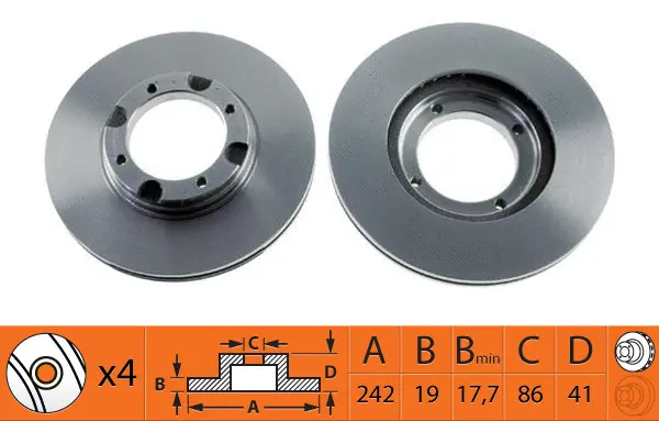 Disque de frein SB BR11105T