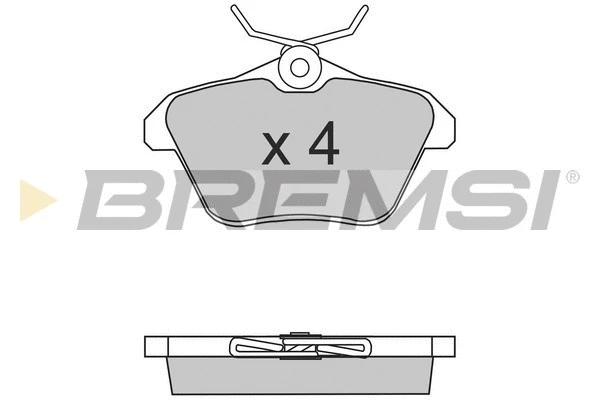 Kit de plaquettes de frein, frein à disque BREMSI BP2680