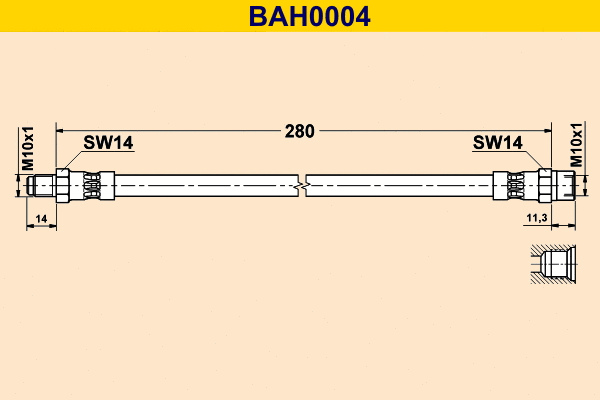 Flexible de frein BARUM BAH0004