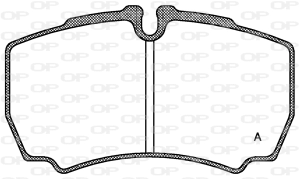Kit de plaquettes de frein, frein à disque OPEN PARTS BPA0849.00
