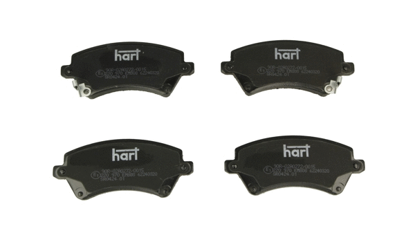 Kit de plaquettes de frein, frein à disque HART 220 970