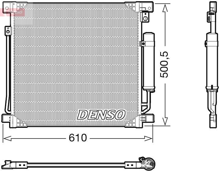 Condenseur, climatisation DENSO DCN45013