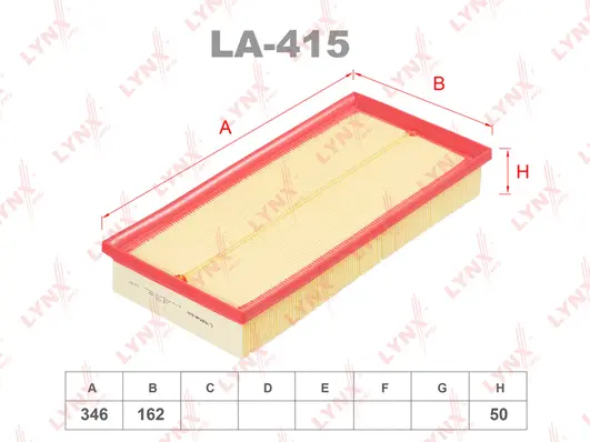 Filtre à air LYNXAUTO LA-415