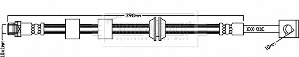 Flexible de frein BORG & BECK BBH8344