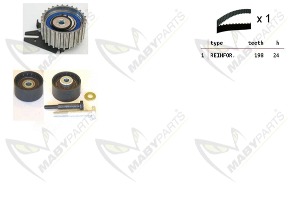 Kit de courroie crantée MABYPARTS OBK010098