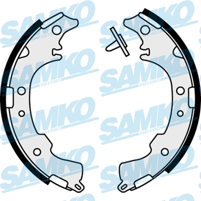 Jeu de mâchoires de frein SAMKO 87840